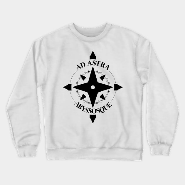 Genshin Impact Ad Astra Abyssosque (Black) Crewneck Sweatshirt by HoyoStan